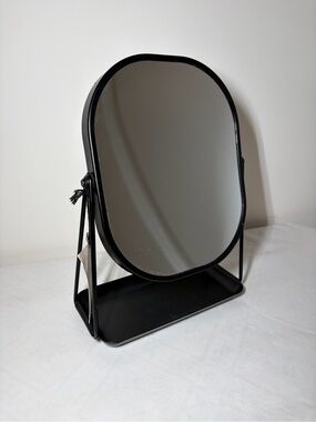 Hearth & Hand Black Oval Freestanding Vanity Mirror